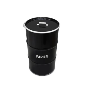 Olievat prullenbak 120L - Papier - Met handvat deksel