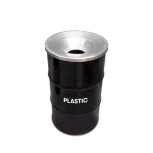Olievat prullenbak 120L - Plastic - Met vlamwerend deksel