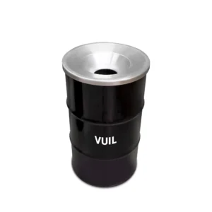 Olievat prullenbak 120L - Vuil - Met vlamwerend deksel