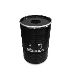 Olievat prullenbak 200L - Plastic flessen en blikjes - Hole