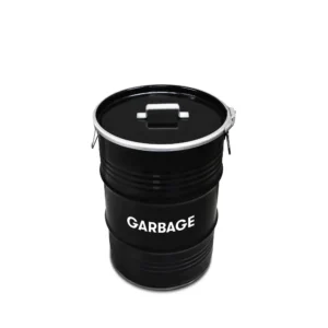 Olievat prullenbak 60L - Garbage - Met handvat deksel