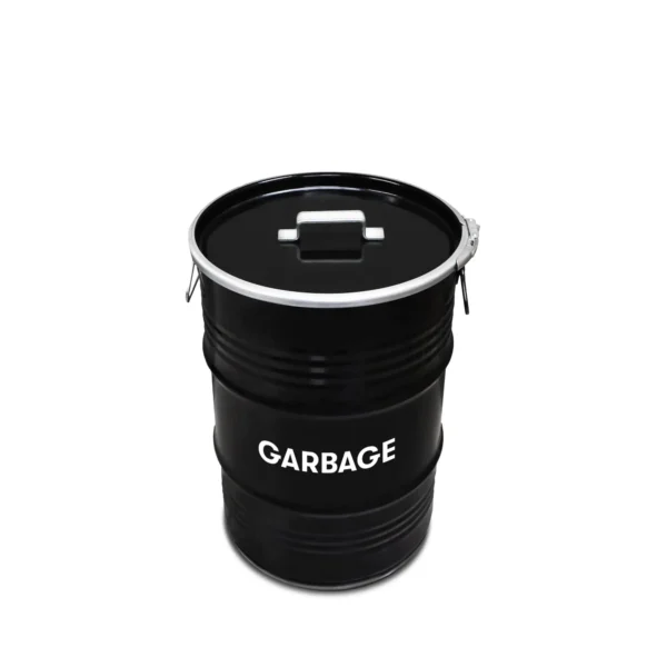 Olievat prullenbak 60L - Garbage - Met handvat deksel
