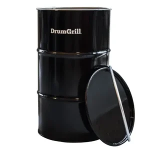 Olievat barbecue 120L - Incl. deksel, mand en grill